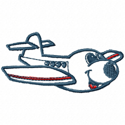Airplanes Embroidery Design 6